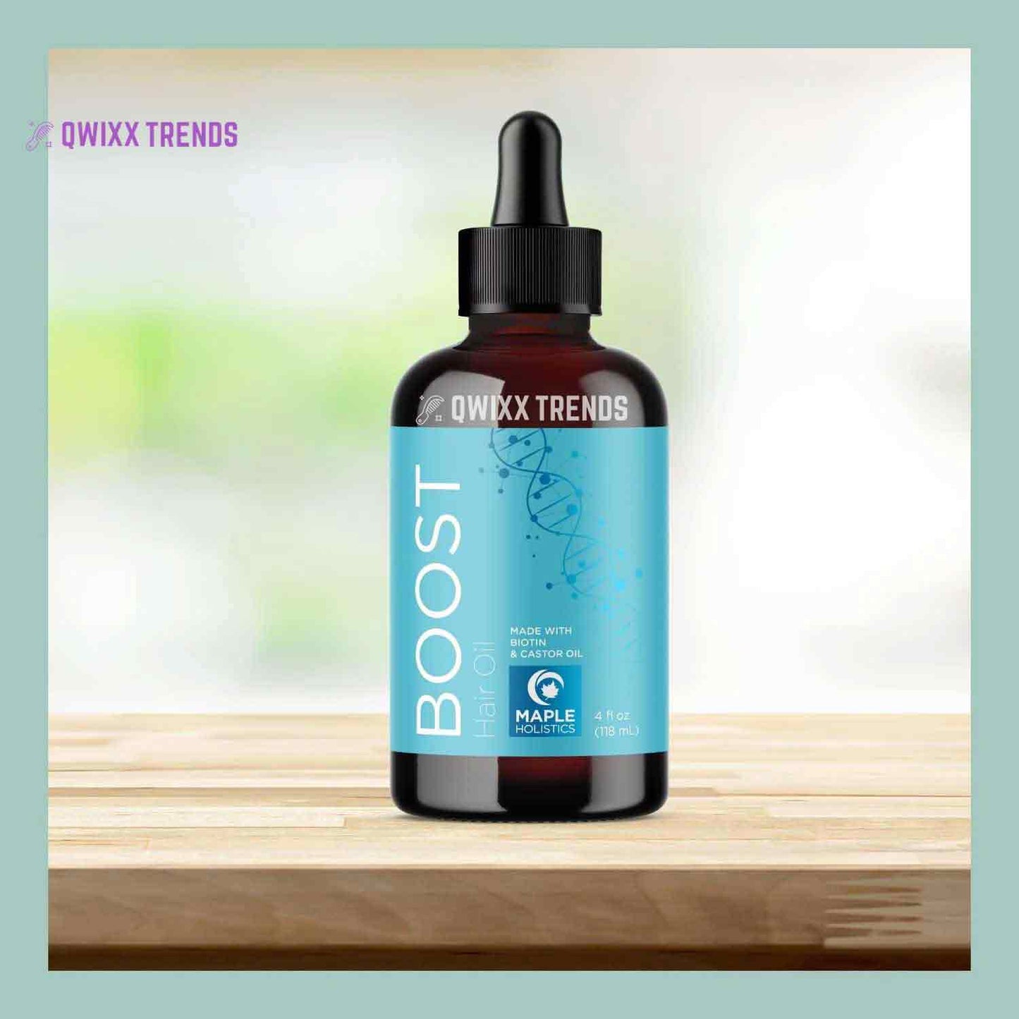 Vegan Biotin Hair Oil – Repair & Boost Growth for Dry, Damaged Hair - Qwixx Shop -New-