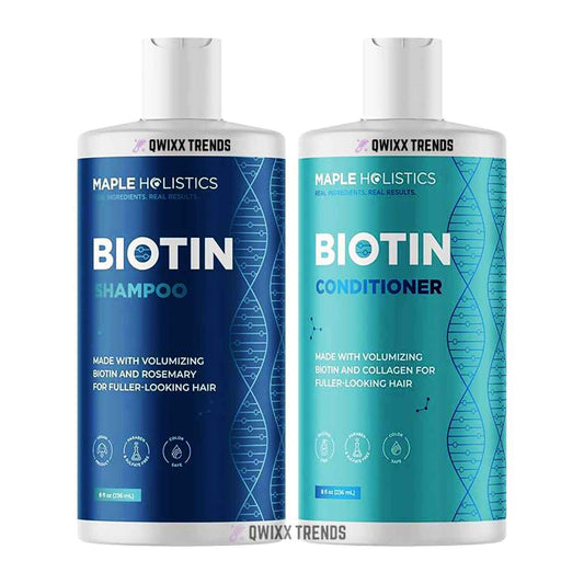 🇺🇸 Rosemary Biotin B-Vitamin Shampoo and Conditioner Set - Hair Growth, Volumizing and Color-Safe Care
