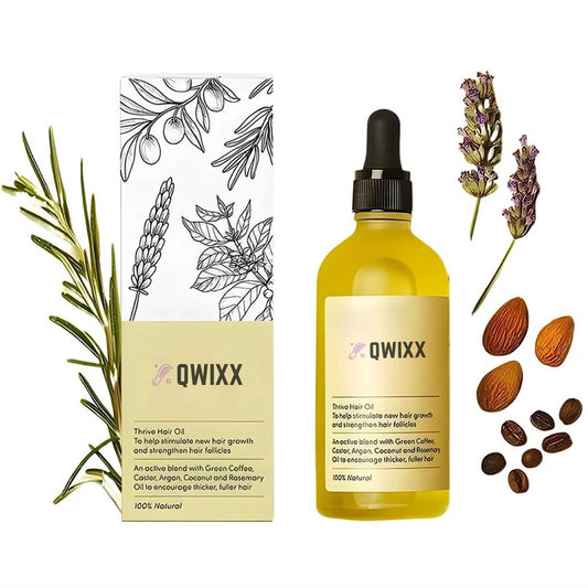 🇺🇸 Qwixx Veganic Hair Growth Oil – Your Natural Hair Rescue Solution - wld
