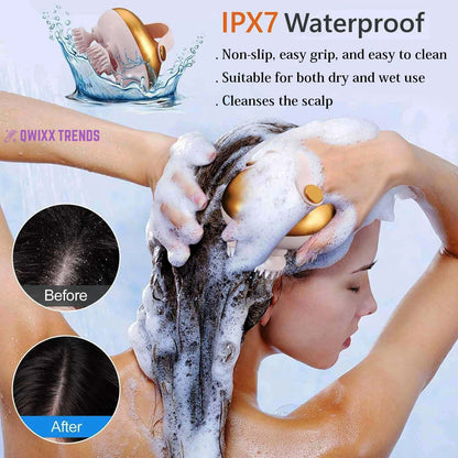 🇺🇸 5‑in‑1 Electric Scalp Massager – 8 Replaceable Claws for Deep Scalp Care & Relaxation