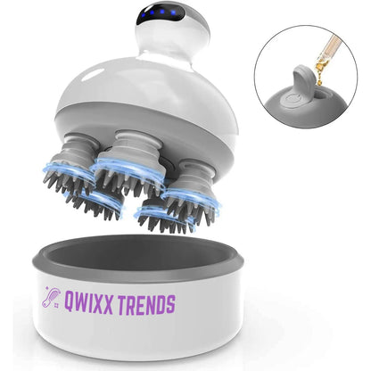 Cordless Scalp Massager: Hair Growth & Blissful Wellness - Qwixx Shop -New-