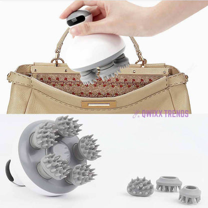 Cordless Scalp Massager: Hair Growth & Blissful Wellness - Qwixx Shop -New-